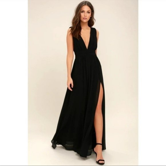 Lulus Dresses & Skirts - Lulu's Heavenly Hues Black Maxi Dress